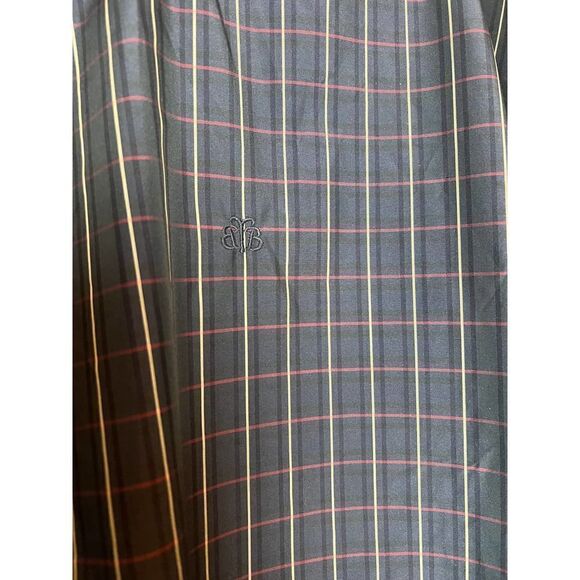 VTG Brooks Brothers Country Club Golf Plaid Nylon Pullover Sz. M - Picture 2 of 5